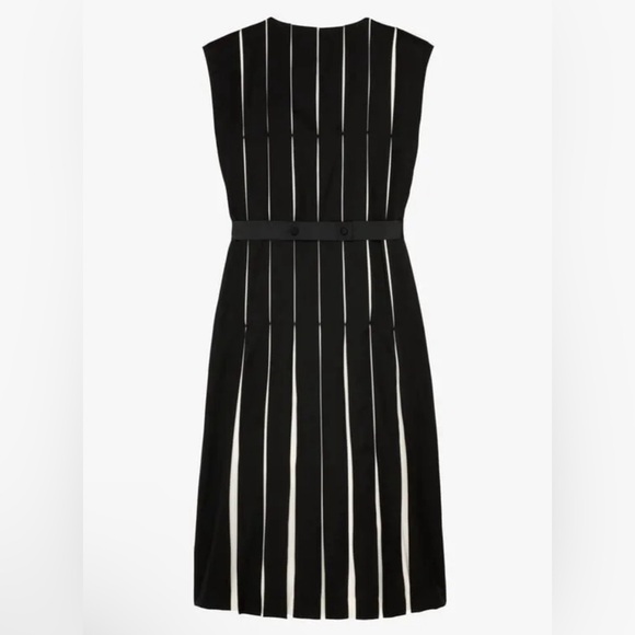 ZARA Box Pleated Wool Midi/Maxi Limited Edition Dress - Picture 9 of 14